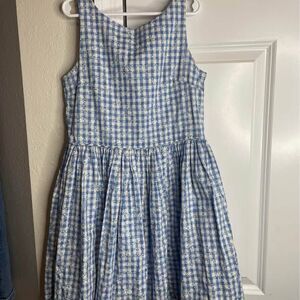 Polo Ralph Lauren Blue Gingham Dress Size 10
